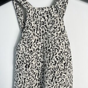 Zara Baby Knitwear Overalls Toddler 2–3T Black White Patterned VGC